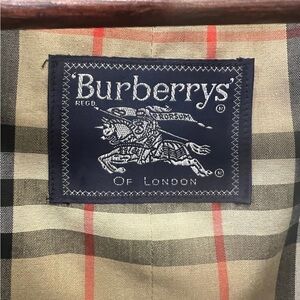 Burberry Tan and Red Trench Coat Iconic Style